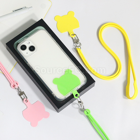 Customization Silicone Card Phone Lanyard Promotional Products