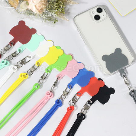 Customization Silicone Card Phone Lanyard Promotional Products