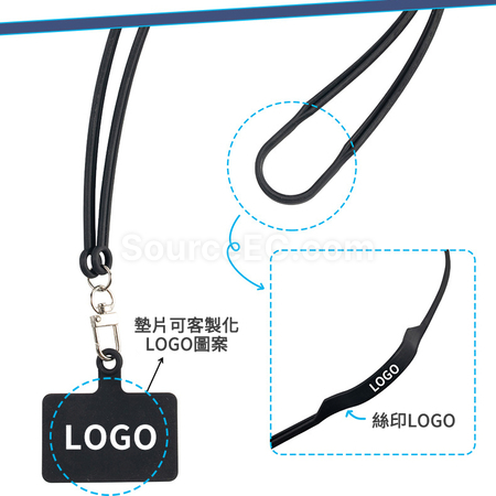 Customization Silicone Card Phone Lanyard Promotional Products