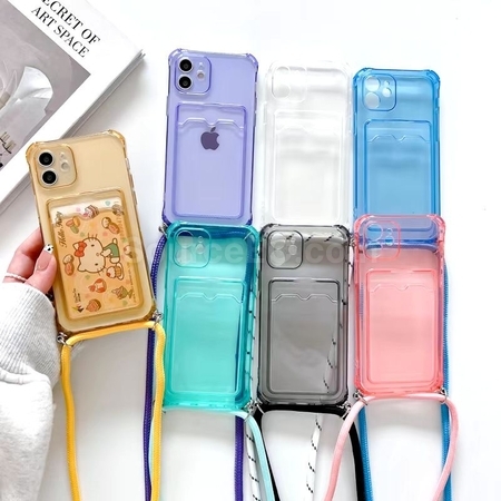 Customization Lanyard TPU Phone Case with Card Holder Promotional Products