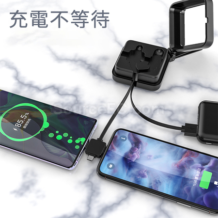 Customization Multi 3-in-1 Charging Cable with Mirror Promotional Products