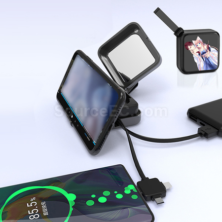 Customization Multi 3-in-1 Charging Cable with Mirror Promotional Products