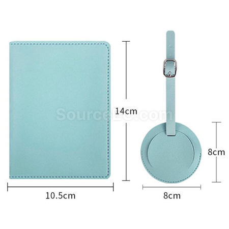 Customization PU Luggage Tag and Passport Case Gift Set Promotional Products