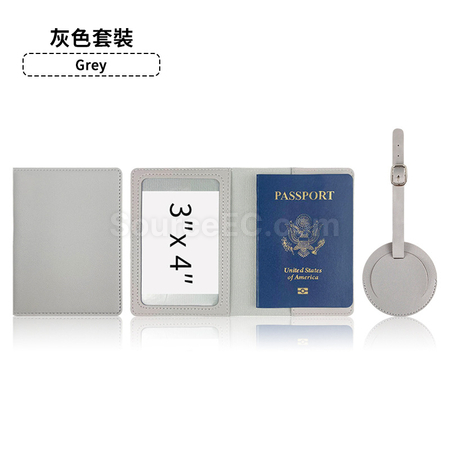 Customization PU Luggage Tag and Passport Case Gift Set Promotional Products