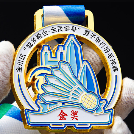 Customization Badminton Metal Medal Promotional Products