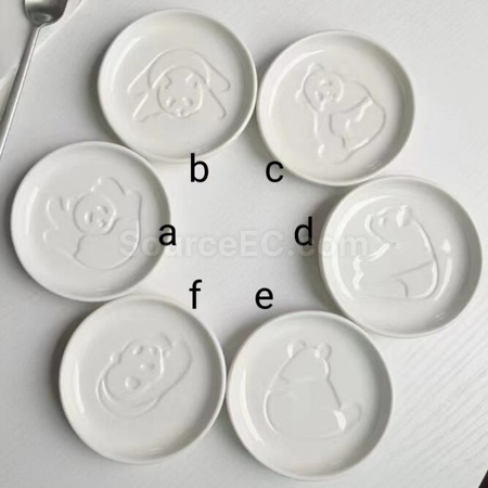 Customization Customized ceramic soy sauce dish Promotional Products