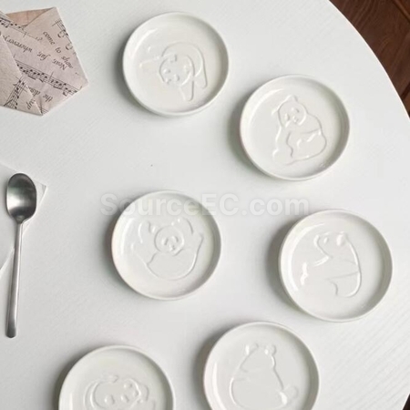 Customization Customized ceramic soy sauce dish Promotional Products