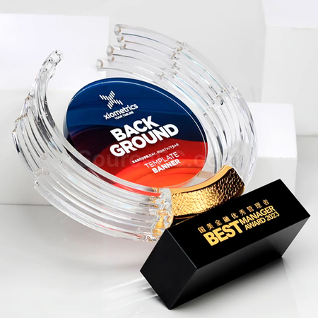 Customization Acrylic Crystal Trophy Promotional Products