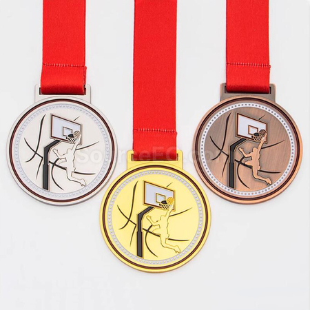 Customization Basketball Metal Medal Promotional Products