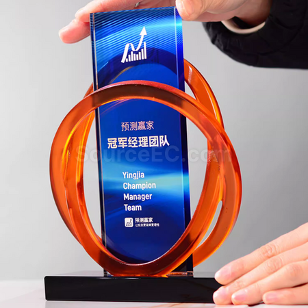 Customization Resin Crystal Trophy Promotional Products