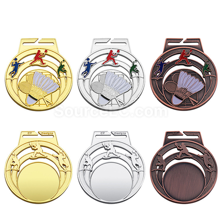 Customization Badminton Metal Medal Promotional Products