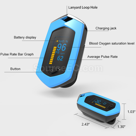 Customization USB Charging Finger Clip Oximeter Promotional Products
