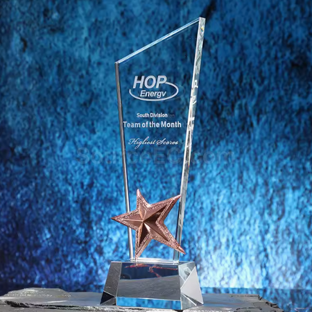 Customization Star Crystal Trophy Promotional Products