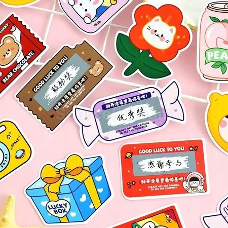 Customization DIY lucky scratch card Promotional Products