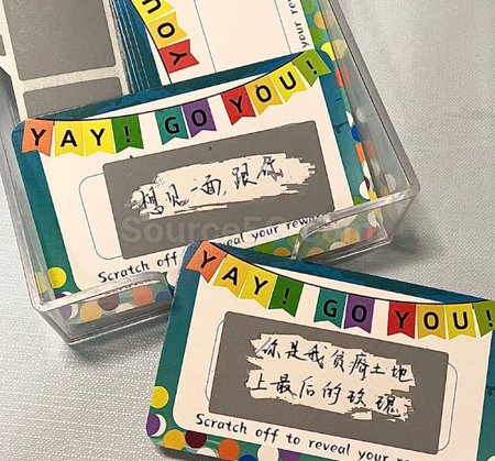 Customization DIY lucky scratch card Promotional Products