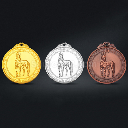 Customization Horse Racing Metal Medal Promotional Products