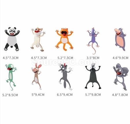 Customization Cartoon PVC Bookmark Promotional Products
