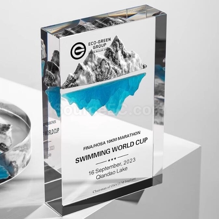 Customization Customized Crystal Trophy For Climbing The Peak Promotional Products