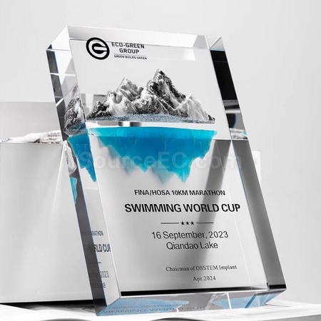 Customization Customized Crystal Trophy For Climbing The Peak Promotional Products
