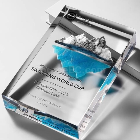Customization Customized Crystal Trophy For Climbing The Peak Promotional Products