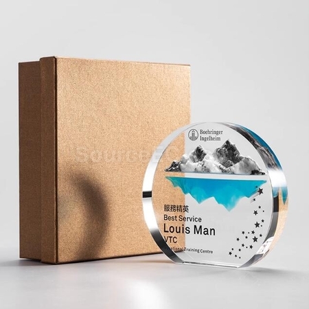 Customization Customized Crystal Trophy For Climbing The Peak Promotional Products