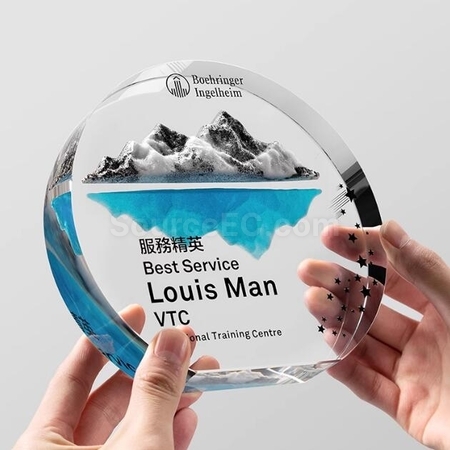 Customization Customized Crystal Trophy For Climbing The Peak Promotional Products