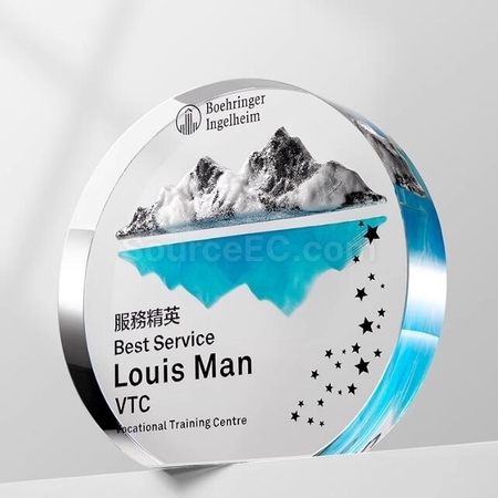 Customization Customized Crystal Trophy For Climbing The Peak Promotional Products