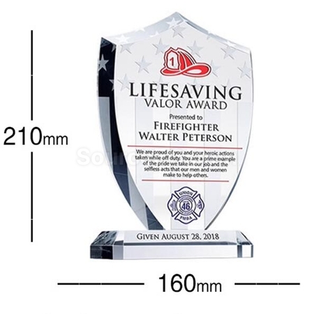 Customization Crystal Shield Trophy Promotional Products
