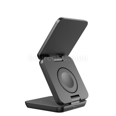 Customization Foldable Wireless Magnetic Three-In-One Charger Promotional Products