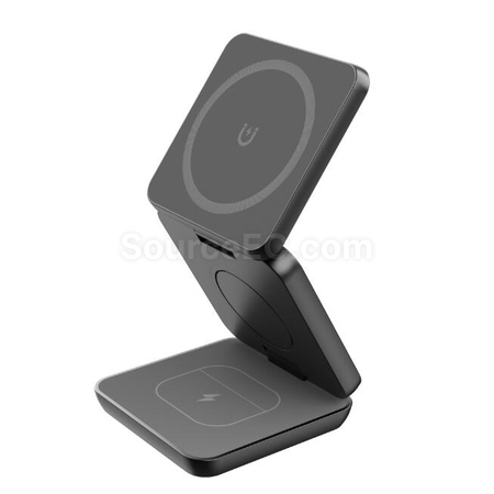 Customization Foldable Wireless Magnetic Three-In-One Charger Promotional Products
