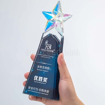 Customization Gradient Crystal Trophy Promotional Products