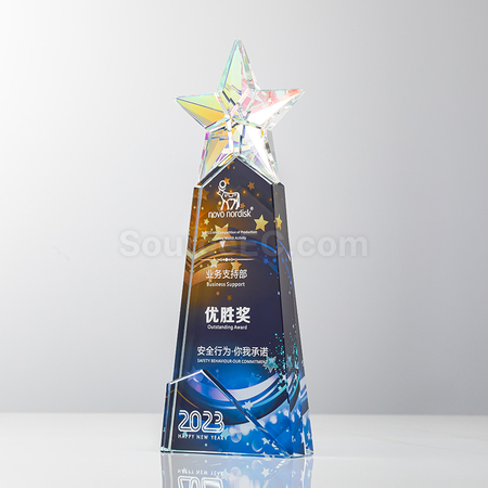 Customization Gradient Crystal Trophy Promotional Products