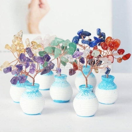 Customization Mini European Vase Pastoral Resin Crystal Decoration Promotional Products
