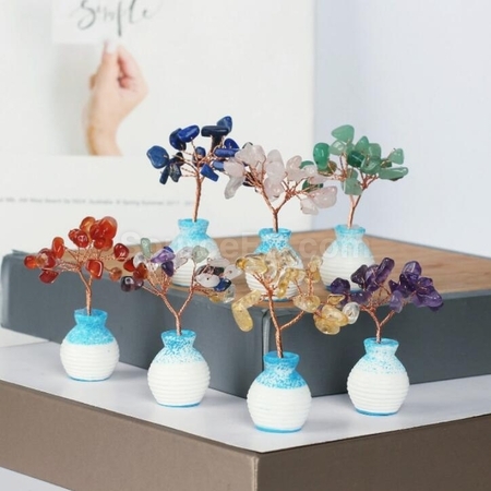Customization Mini European Vase Pastoral Resin Crystal Decoration Promotional Products