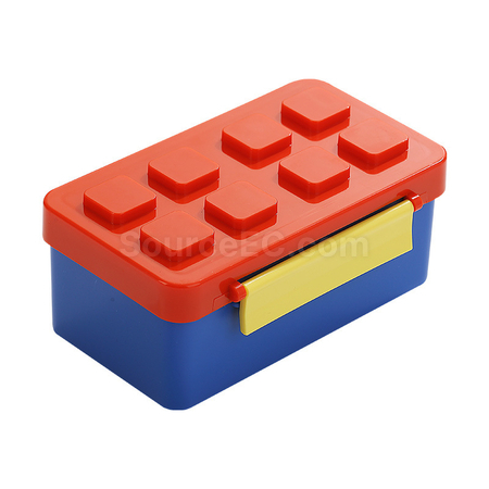 Customization Creative Building Block Double Layer Lunch Box Promotional Products