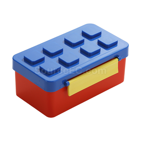 Customization Creative Building Block Double Layer Lunch Box Promotional Products
