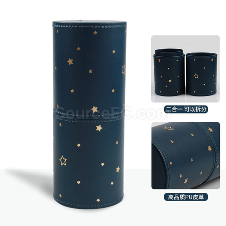 Customization Stylish Leather Brush Storage Tube Promotional Products