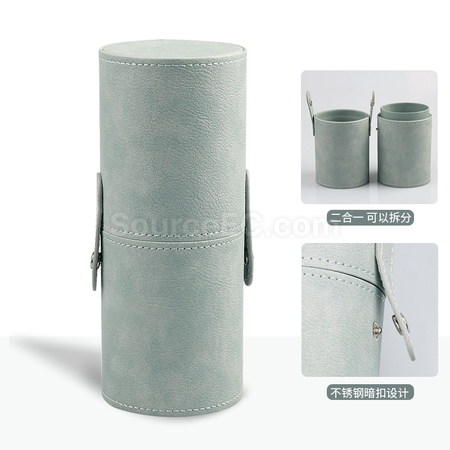 Customization Stylish Leather Brush Storage Tube Promotional Products