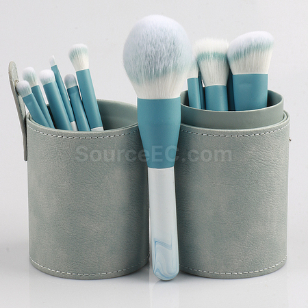 Customization Stylish Leather Brush Storage Tube Promotional Products