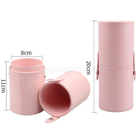 Customization Stylish Leather Brush Storage Tube Promotional Products