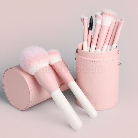 Customization Stylish Leather Brush Storage Tube Promotional Products