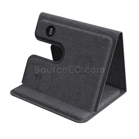 Customization Folding Wireless Charging Leather Phone Holder Promotional Products