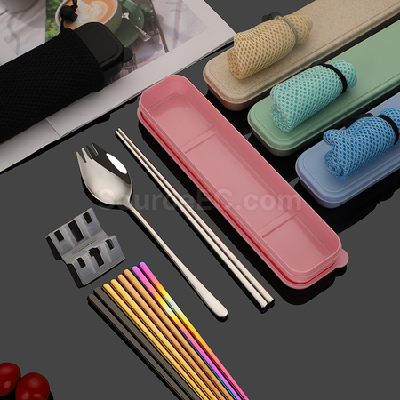 Customization 2-In-1 Spoon, Fork And Chopsticks Tableware Promotional Products