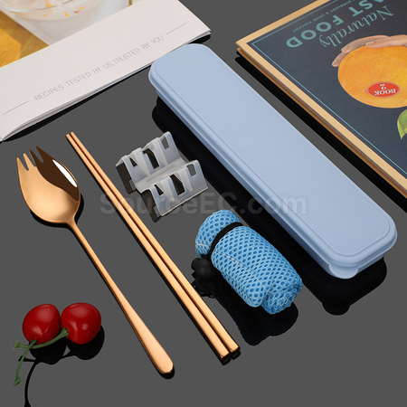Customization 2-In-1 Spoon, Fork And Chopsticks Tableware Promotional Products