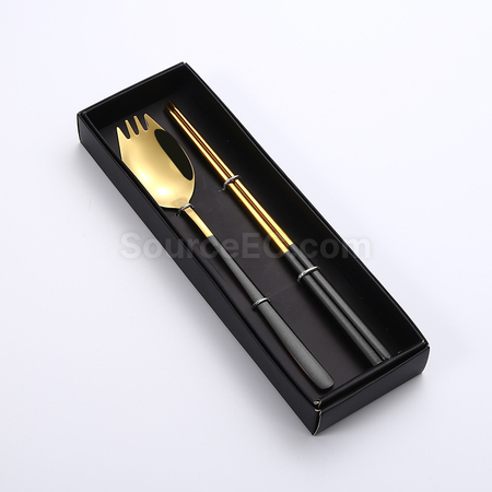 Customization 2-In-1 Spoon, Fork And Chopsticks Tableware Promotional Products