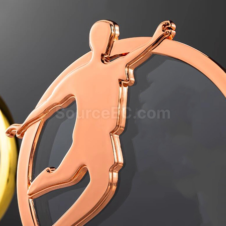 Customization FootBall Crystal Trophy Promotional Products