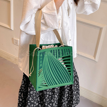 Customization Checkered Felt ToteBag Promotional Products