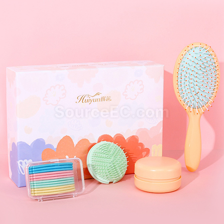 Customization Colorful Aroma Massage Comb Gift Box Set Promotional Products