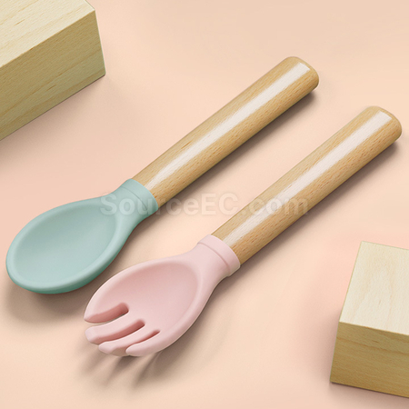 Customization Short-handled Wooden Cutlery Promotional Products