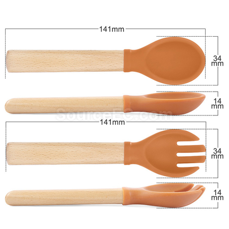 Customization Short-handled Wooden Cutlery Promotional Products